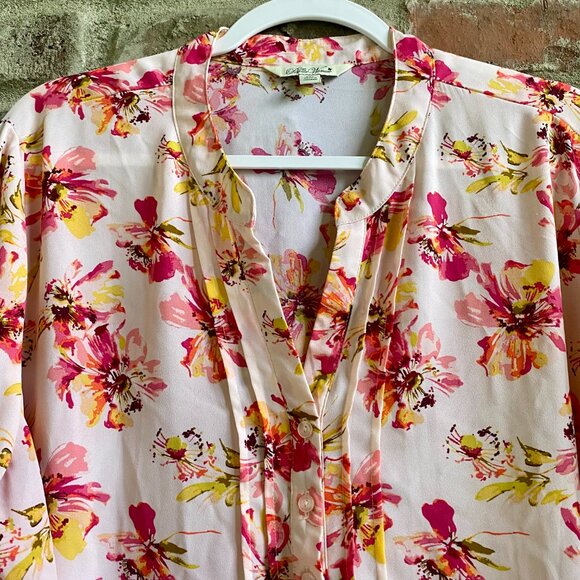 The Pioneer Woman Floral Pink Blouse - Picture 2 of 8